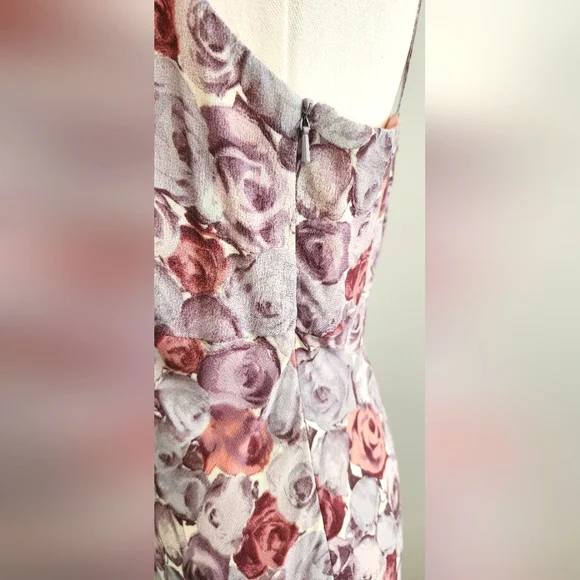 PRINCIPLES Vintage Women Long Maxi Dress Size 12 Purple Sleeveless Zip Lined - Picture 4 of 12